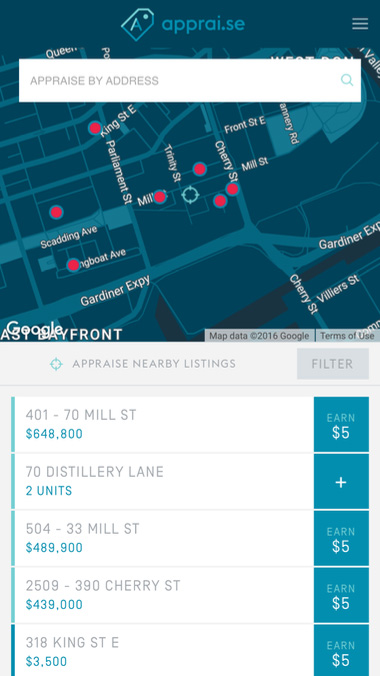 Appraise Search Page